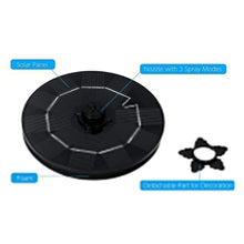 Fast Fountain by Pocket Hose - Solar-Powered - Instantly Adds a Water Feature Virtually Anywhere - 5 Spray Modes - No Installation or Batteries Required - Great for Bird Baths, Pools, Pond & More (1 Pc)